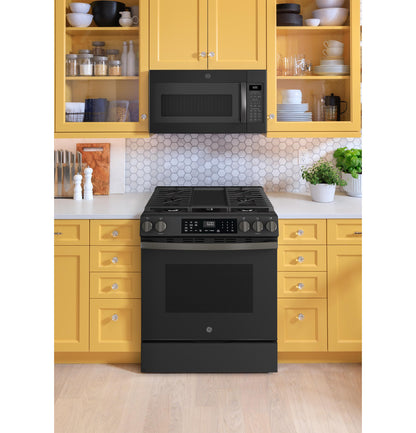 GE APPLIANCES GGS600AVDS GE(R) 30" Slide-In Front-Control Convection Gas Range with No Preheat Air Fry and EasyWash(TM) Oven Tray - GGS600AVDS-KT