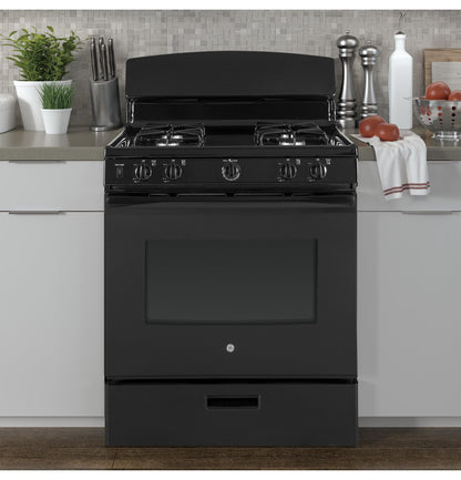 GE APPLIANCES JGBS30DEKBB GE(R) 30" Free-Standing Gas Range - JGBS30DEKBB-KT