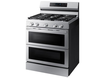 SAMSUNG 6.0 cu. ft. Smart Freestanding Gas Range with Flex Duo(TM), Stainless Cooktop &amp; Air Fry in Stainless Steel - NX60A6751SS-KT