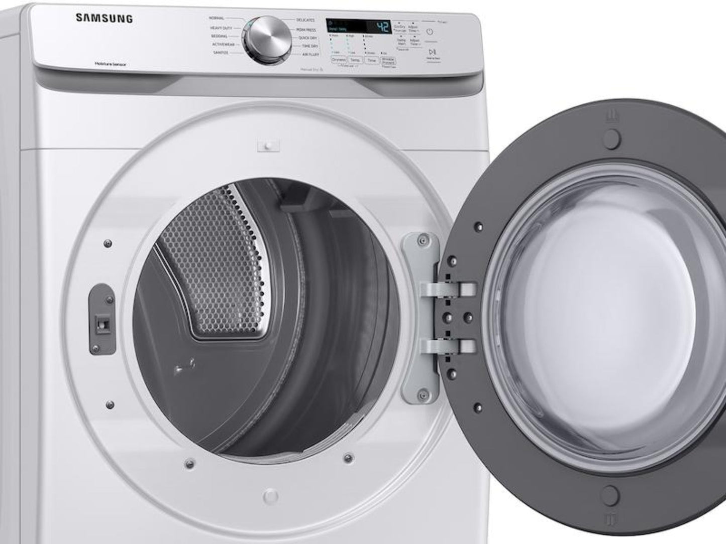 SAMSUNG DVE45T6000W 7.5 cu. ft. Electric Dryer with Sensor Dry in White - DVE45T6000W-KT