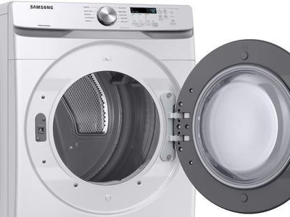 SAMSUNG DVE45T6000W 7.5 cu. ft. Electric Dryer with Sensor Dry in White - DVE45T6000W-KT