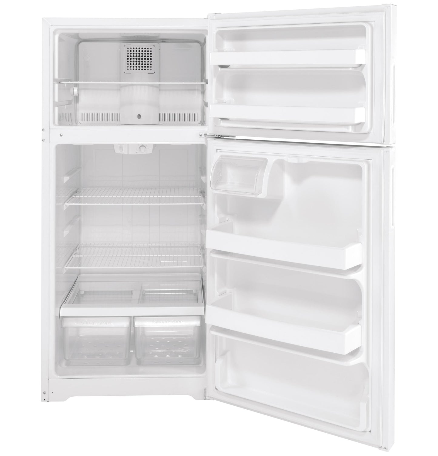 HOTPOINT 15.6 Cu. Ft. Recessed Handle Top-Freezer Refrigerator - HPS16BTNRWW-KT