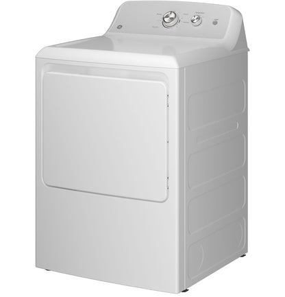 GE APPLIANCES GTX38EASWWS GE(R) 6.2 cu. ft. Capacity&#x00A0;Electric Dryer with Up To 120 ft. Venting and Shallow Depth&#x200B; - GTX38EASWWS-KT