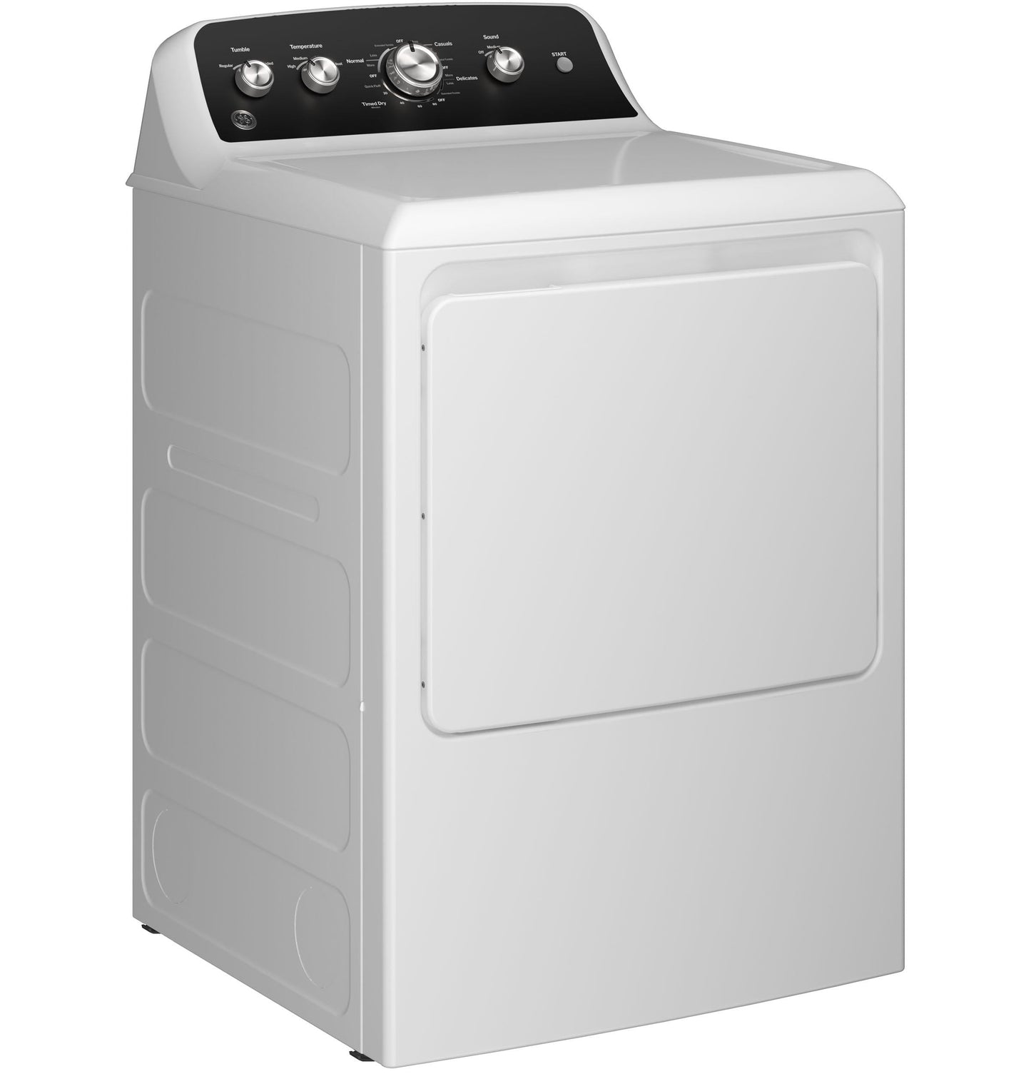 GE APPLIANCES GTD48EASWWB GE(R) 7.2 cu. ft. Capacity Electric&#x00A0;Dryer with Up To 120 ft. Venting&#x00A0;and&#x00A0;Extended Tumble - GTD48EASWWB-KT