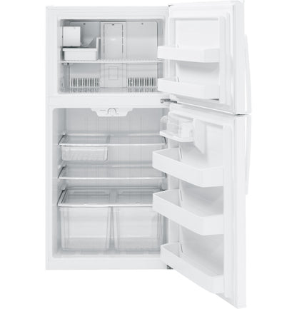 GE APPLIANCES GIE21GTHWW GE(R) ENERGY STAR(R) 21.1 Cu. Ft. Top-Freezer Refrigerator - GIE21GTHWW-KT
