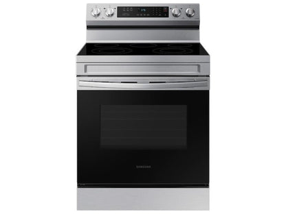 SAMSUNG 6.3 cu. ft. Smart Freestanding Electric Range with Rapid Boil™ & Self Clean in Stainless Steel - NE63A6311SS-KT