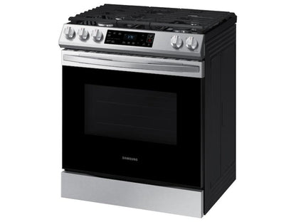 SAMSUNG 6.0 cu ft. Smart Slide-in Gas Range in Stainless Steel - NX60T8111SS-KT