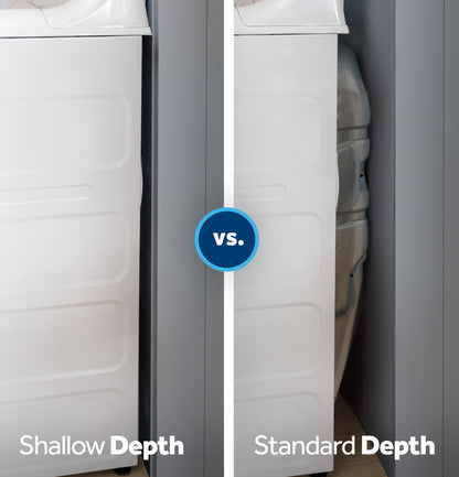 GE APPLIANCES GTX38EASWWS GE(R) 6.2 cu. ft. Capacity&#x00A0;Electric Dryer with Up To 120 ft. Venting and Shallow Depth&#x200B; - GTX38EASWWS-KT