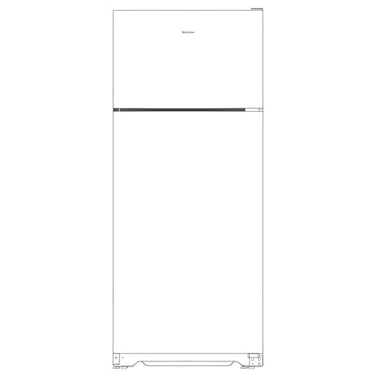 HOTPOINT 17.5 Cu. Ft. Recessed Handle Top-Freezer Refrigerator - HPS18BTNRBB-KT