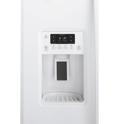GE APPLIANCES GZS22DGJWW GE® 21.9 Cu. Ft. Counter-Depth Side-By-Side Refrigerator - GZS22DGJWW-KT