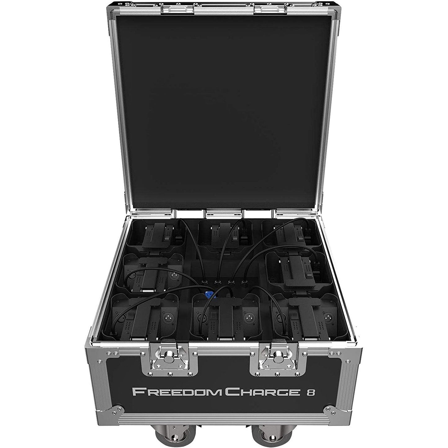 CHAUVET DJ Freedom Charge 8 Compact Par Light Fixture Charging Hard Road Case - 185454