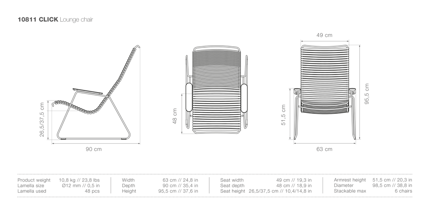 HOUE CLICK Outdoor Lounge Chair