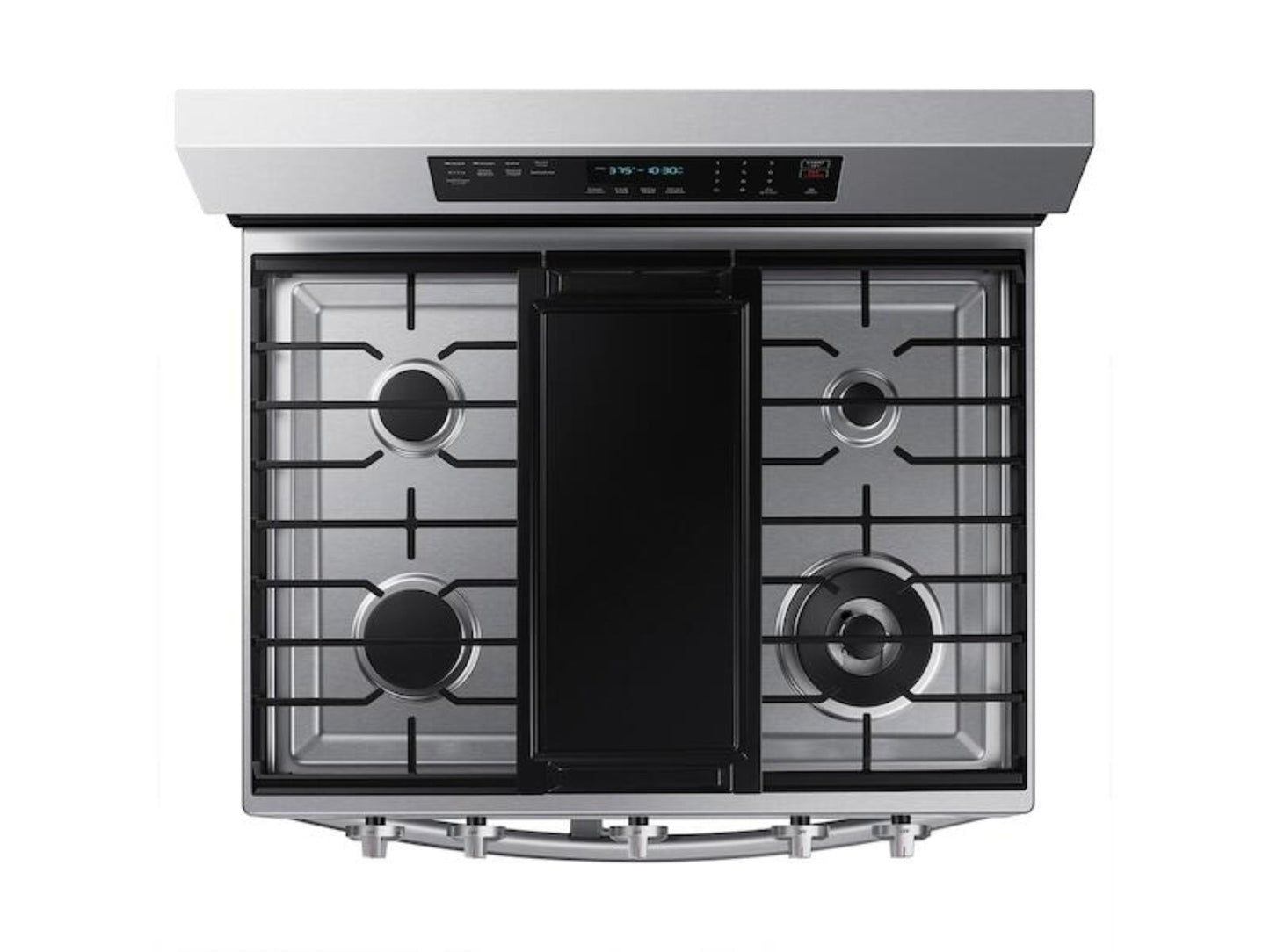 SAMSUNG 6.0 cu. ft. Smart Freestanding Gas Range with Flex Duo(TM), Stainless Cooktop &amp; Air Fry in Stainless Steel - NX60A6751SS-KT