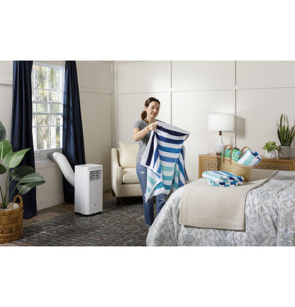 GE APPLIANCES APFD06JASW GE(R) 6,100 BTU Portable Air Conditioner with Dehumidifier and Remote, White - APFD06JASW-KT