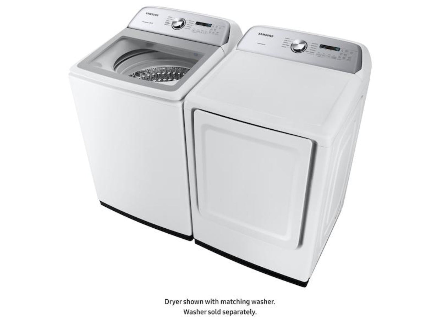 SAMSUNG DVG50R5200W 7.4 cu. ft. Gas Dryer with Sensor Dry in White - DVG50R5200W-KT