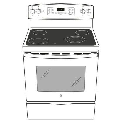 GE APPLIANCES JB645DKBB GE(R) 30" Free-Standing Electric Range - JB645DKBB-KT