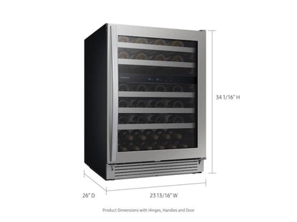 SAMSUNG 51-Bottle Capacity Wine Cooler in Stainless Steel - RW51TS338SR-KT