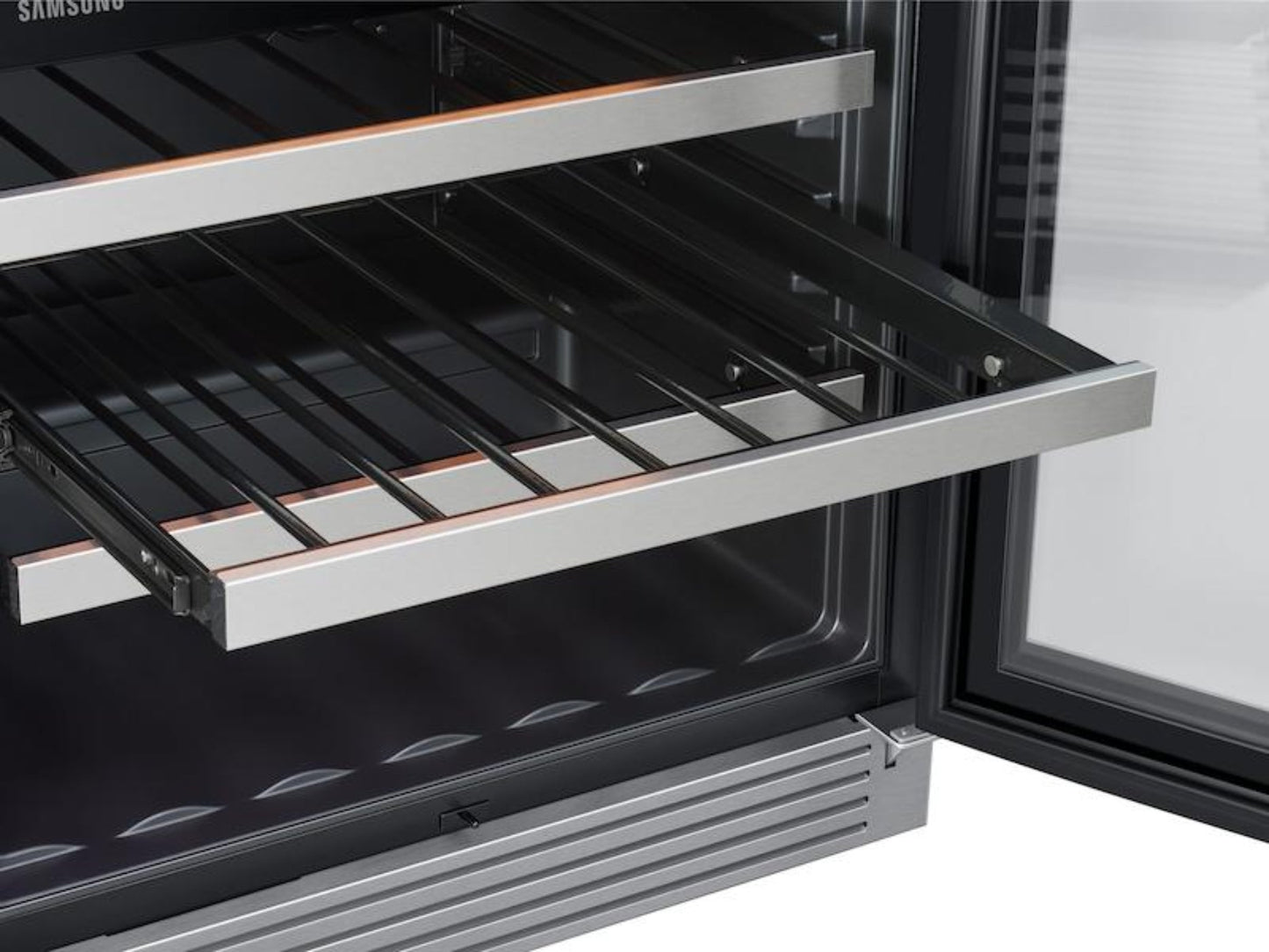 SAMSUNG 51-Bottle Capacity Wine Cooler in Stainless Steel - RW51TS338SR-KT