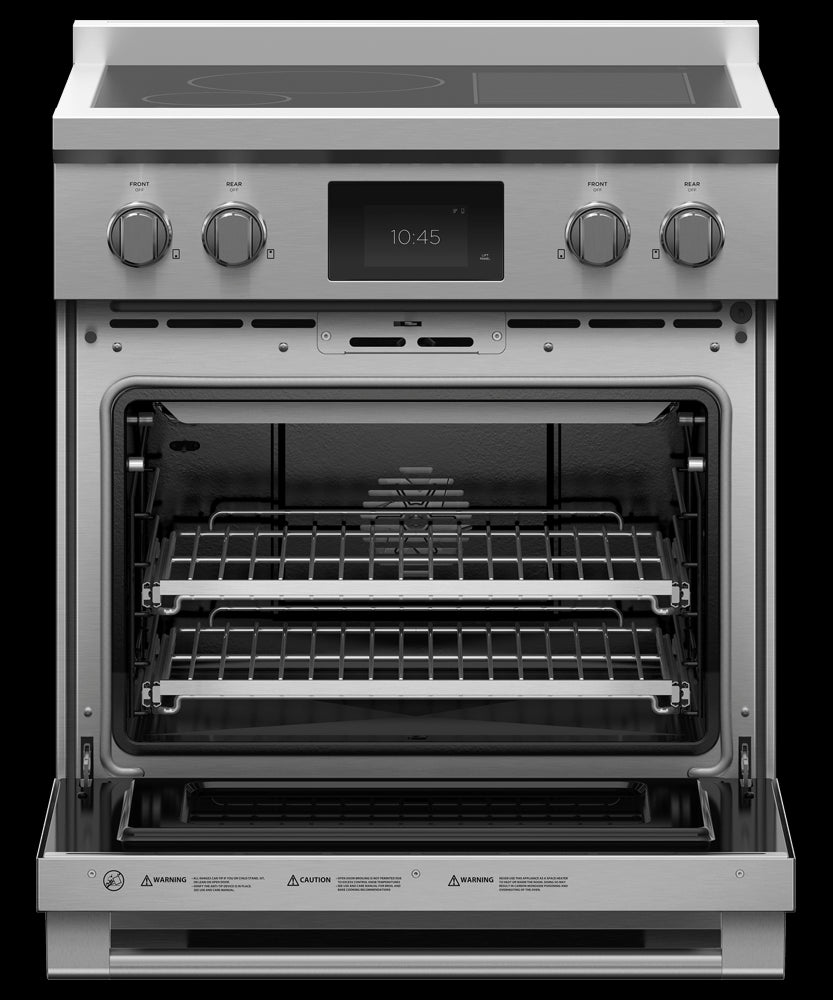 FISHER & PAYKEL RIV3304 Induction Range, 30", 4 Zones with SmartZone, Self-cleaning - RIV3304-KT