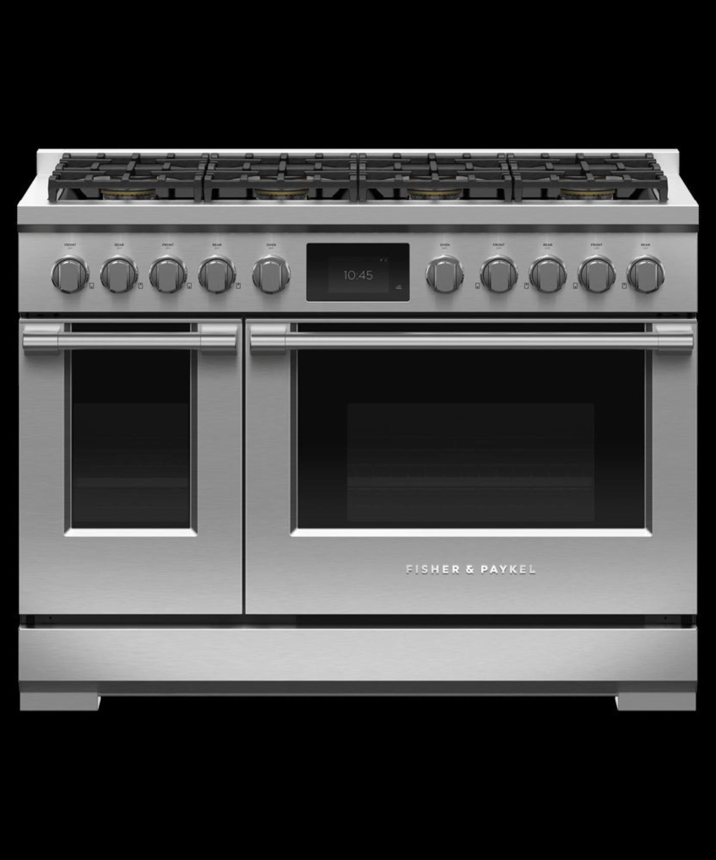 FISHER & PAYKEL RDV3488N Dual Fuel Range, 48", 8 Burners, Self-cleaning - RDV3488N-KT