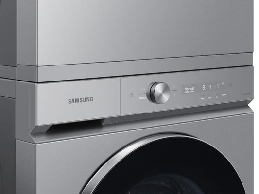 SAMSUNG Bespoke 7.6 cu. ft. Ultra Capacity Gas Dryer with AI Optimal Dry and Super Speed Dry in Silver Steel - DVG53BB8900TA3-KT