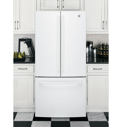 GE APPLIANCES GNE25JGKWW GE® ENERGY STAR® 24.7 Cu. Ft. French-Door Refrigerator - GNE25JGKWW-KT