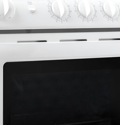 HOTPOINT RAS240DMWW Hotpoint 24" Electric Free-Standing Front-Control Range - RAS240DMWW-KT