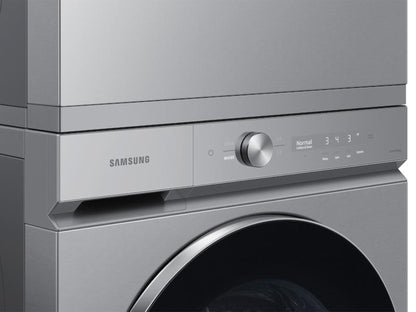 SAMSUNG Bespoke 7.6 cu. ft. Ultra Capacity Electric Dryer with AI Optimal Dry and Super Speed Dry in Silver Steel - DVE53BB8900TA3-KT