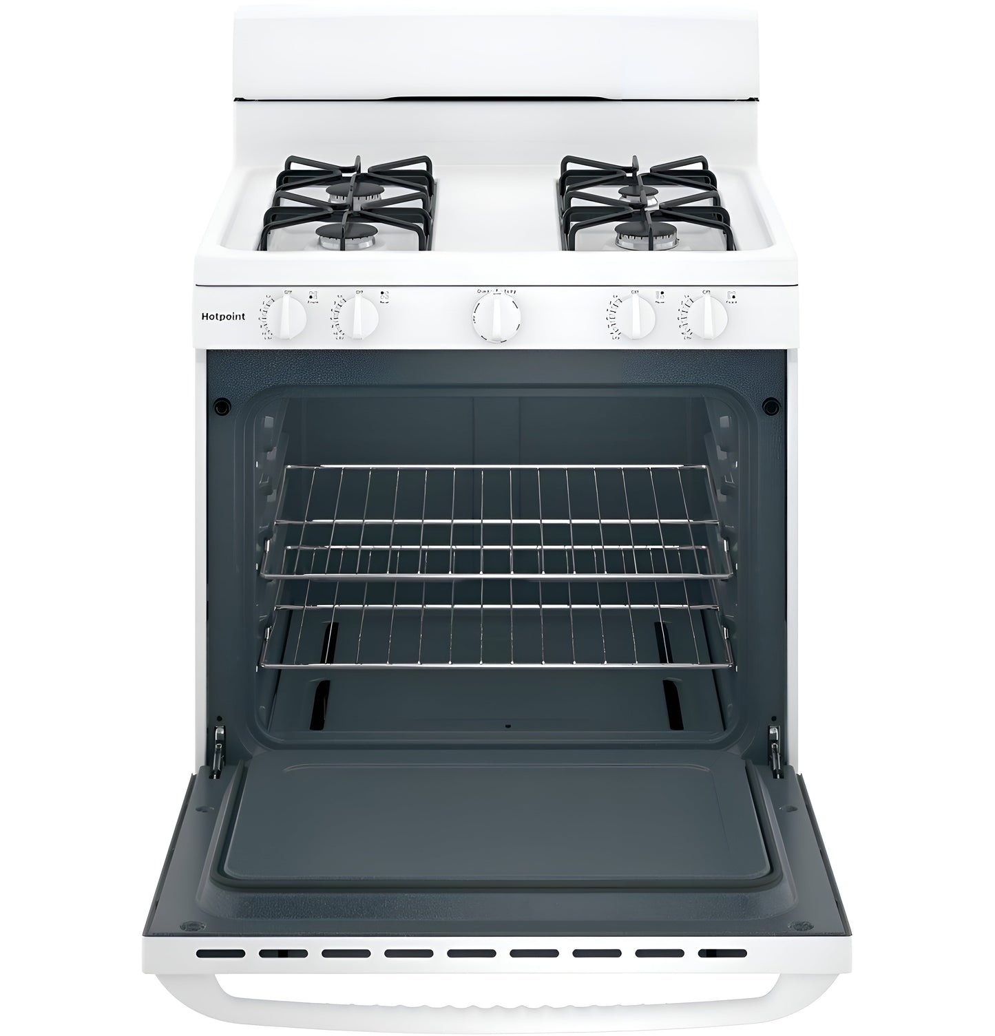 HOTPOINT RAS240DMWW Hotpoint 24" Electric Free-Standing Front-Control Range - RAS240DMWW-KT