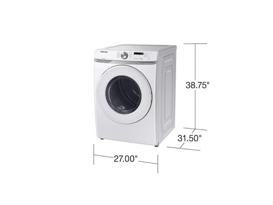 SAMSUNG DVG45T6000W 7.5 cu. ft. Gas Dryer with Sensor Dry in White - DVG45T6000W-KT