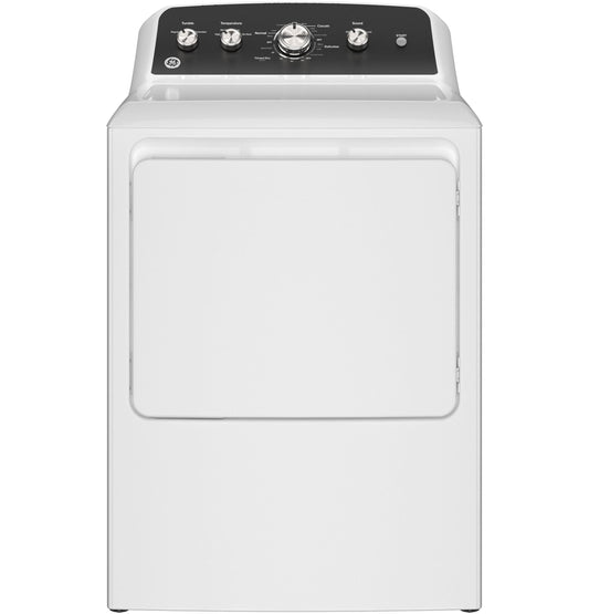 GE APPLIANCES GTD48EASWWB GE(R) 7.2 cu. ft. Capacity Electric&#x00A0;Dryer with Up To 120 ft. Venting&#x00A0;and&#x00A0;Extended Tumble - GTD48EASWWB-KT