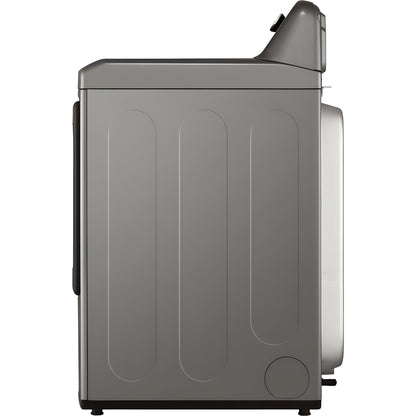 LG 7.3-Cu. Ft. Ultra Large Capacity Smart wi-fi Enabled Rear Control Gas Dryer with EasyLoad Door in Graphite Steel (DLG7401VE)