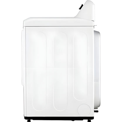 LG 7.3-Cu. Ft. Ultra Large Capacity Smart wi-fi Enabled Rear Control Gas Dryer with EasyLoad Door in White (DLG7401WE)