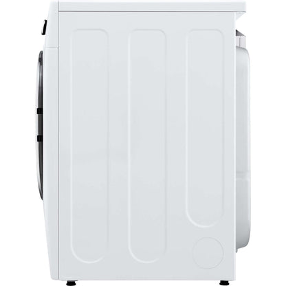 LG 27 In. 7.4-Cu. Ft. Front Load Gas Dryer with TurboSteam and Built-In Intelligence in White (DLGX4201W)