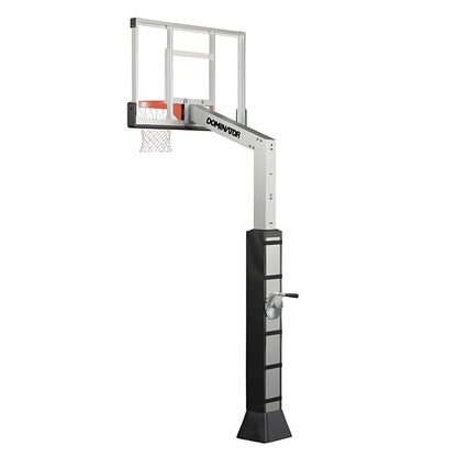 Dominator 54" Glass Backboard Adjustable Basketball Hoop - 542-aa
