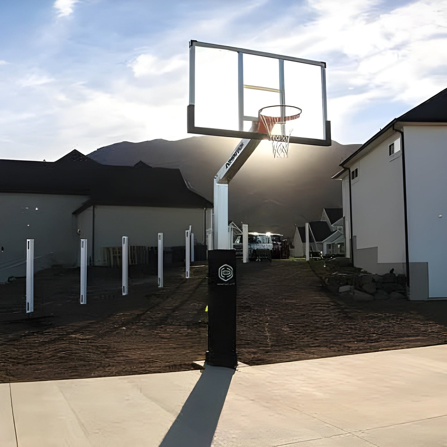 Dominator 72" Glass Backboard Adjustable Basketball Hoop