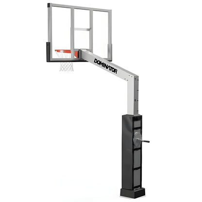 Dominator 72" Glass Backboard Adjustable Basketball Hoop