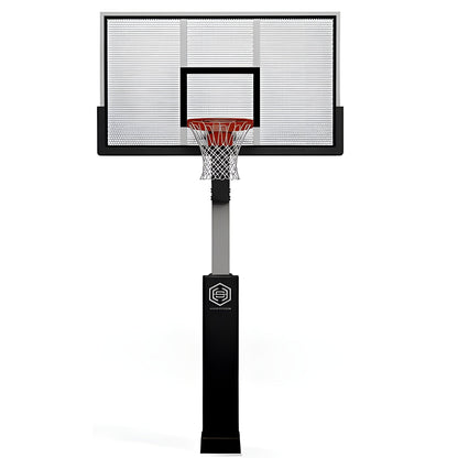Dominator Pro 72" Aluminum Shatter-Proof Backboard Adjustable Basketball Hoop