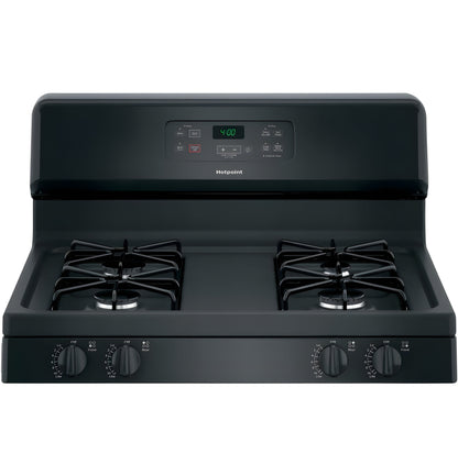 HOTPOINT  30" Free-Standing Standard Clean Gas Range - RGBS400DMBB-KT