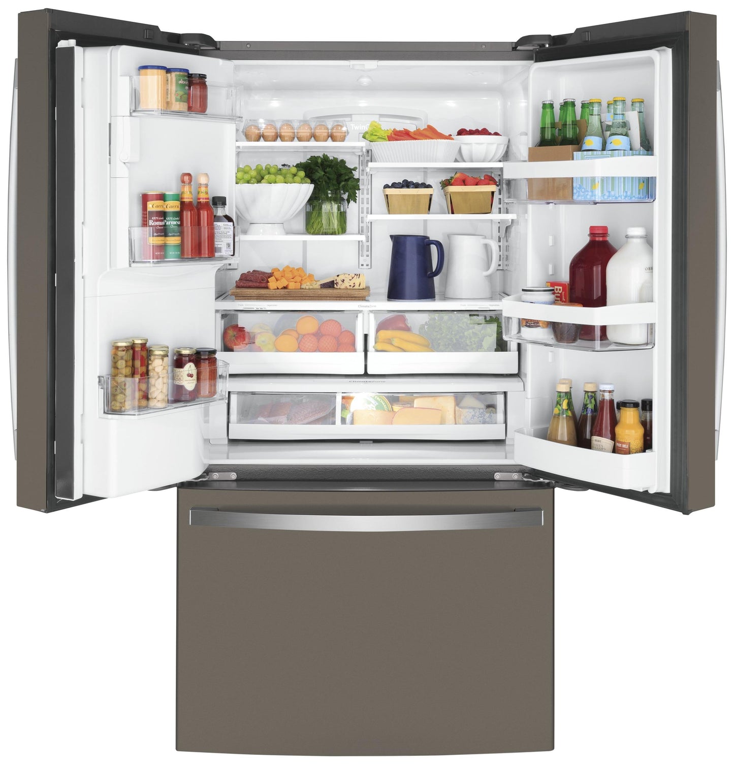GE APPLIANCES GYE22GMNES GE® ENERGY STAR® 22.1 Cu. Ft. Counter-Depth French-Door Refrigerator -GYE22GMNES-KT