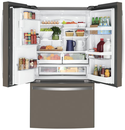 GE APPLIANCES GYE22GMNES GE® ENERGY STAR® 22.1 Cu. Ft. Counter-Depth French-Door Refrigerator -GYE22GMNES-KT