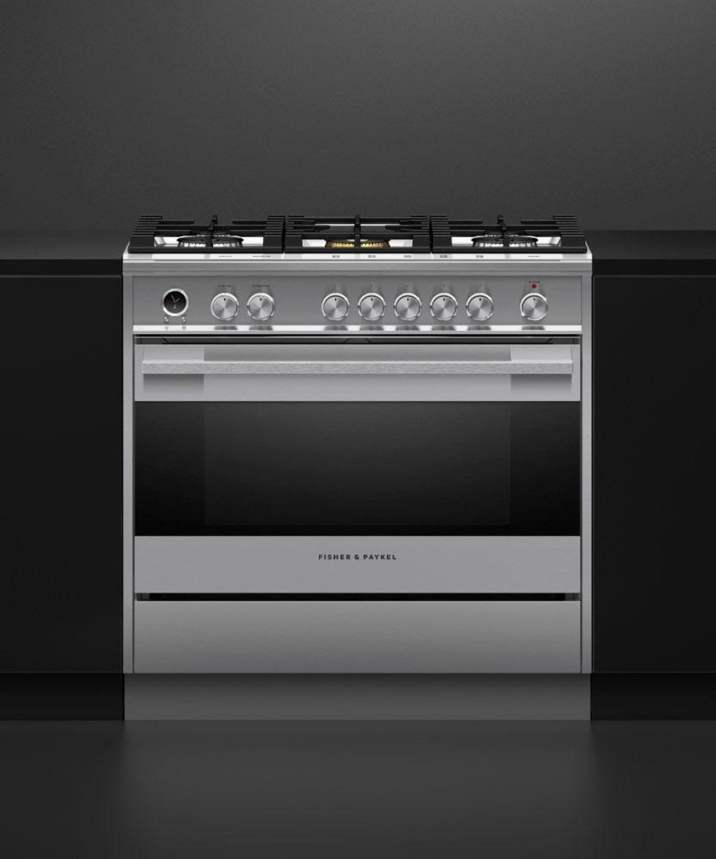 FISHER & PAYKEL OR36SDG6X1 Dual Fuel Range, 36", 5 Burners, Self-cleaning - OR36SDG6X1-KT