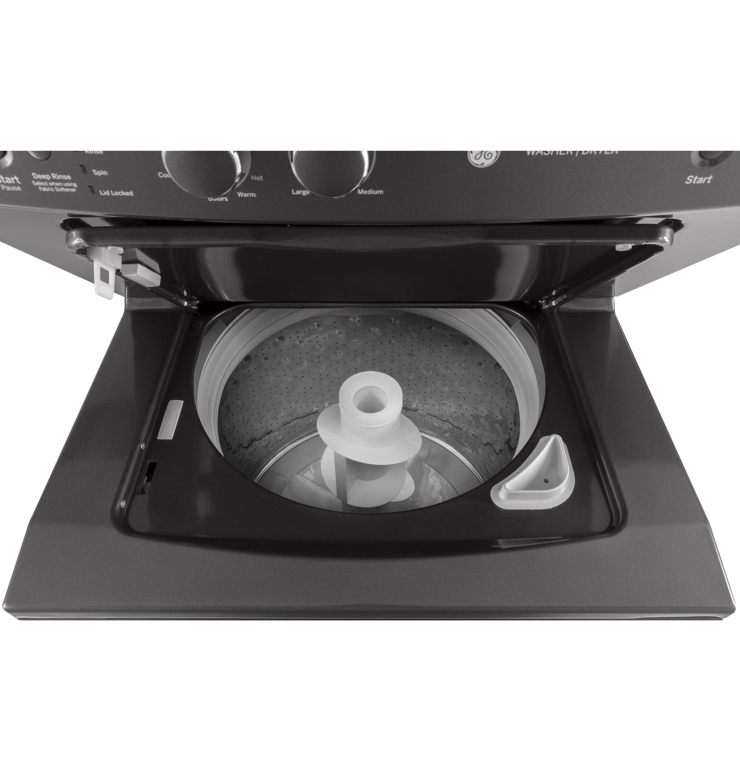 GE APPLIANCES 3.8 cu. ft. Washer & 5.9 cu. ft. Gas Dryer - GUD27GSPMDG-KT