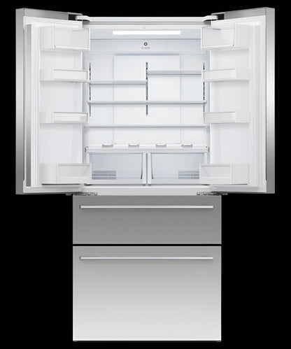 FISHER & PAYKEL RF172GDUX1 Freestanding French Door Refrigerator Freezer, 32", 16.8 cu ft, Ice & Water - RF172GDUX1-KT