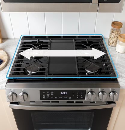 GE APPLIANCES GGS500PVSS GE(R) 30" Slide-In Front-Control Gas Range - GGS500PVSS-KT