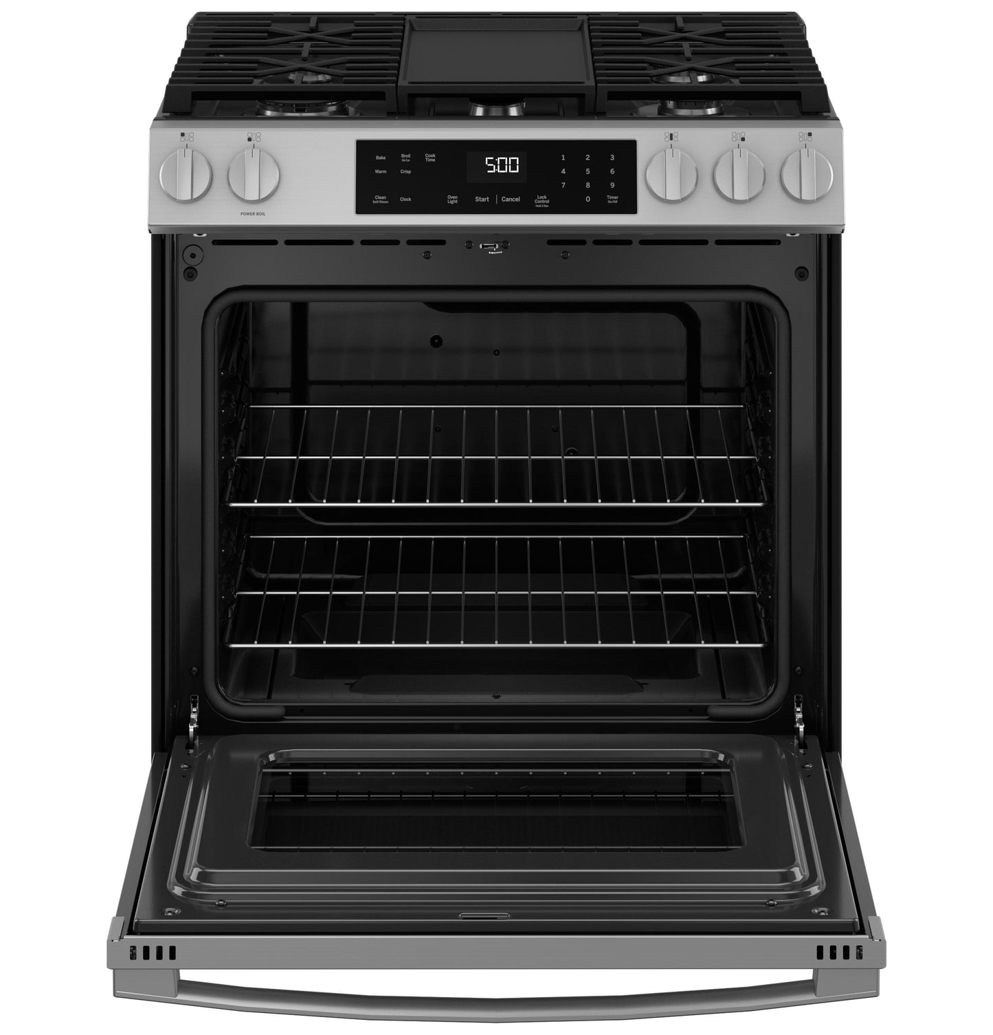 GE APPLIANCES GGS500PVSS GE(R) 30" Slide-In Front-Control Gas Range - GGS500PVSS-KT