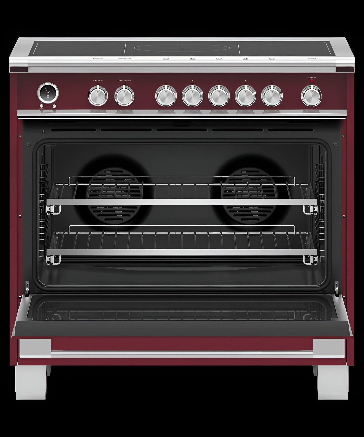 FISHER & PAYKEL OR36SCI6R1 Induction Range, 36", 5 Zones with SmartZone, Self-cleaning - OR36SCI6R1-KT