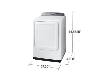 SAMSUNG DVE50R5200W 7.4 cu. ft. Electric Dryer with Sensor Dry in White - DVE50R5200W-KT