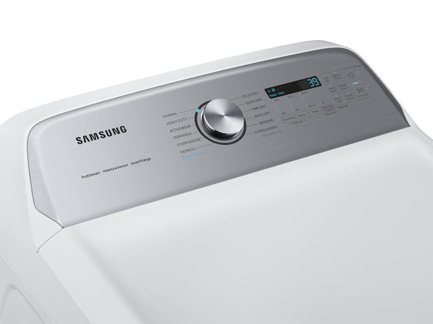 SAMSUNG  7.4 cu. ft. Smart Electric Dryer with Steam Sanitize+ in White - DVE55CG7100W-KT