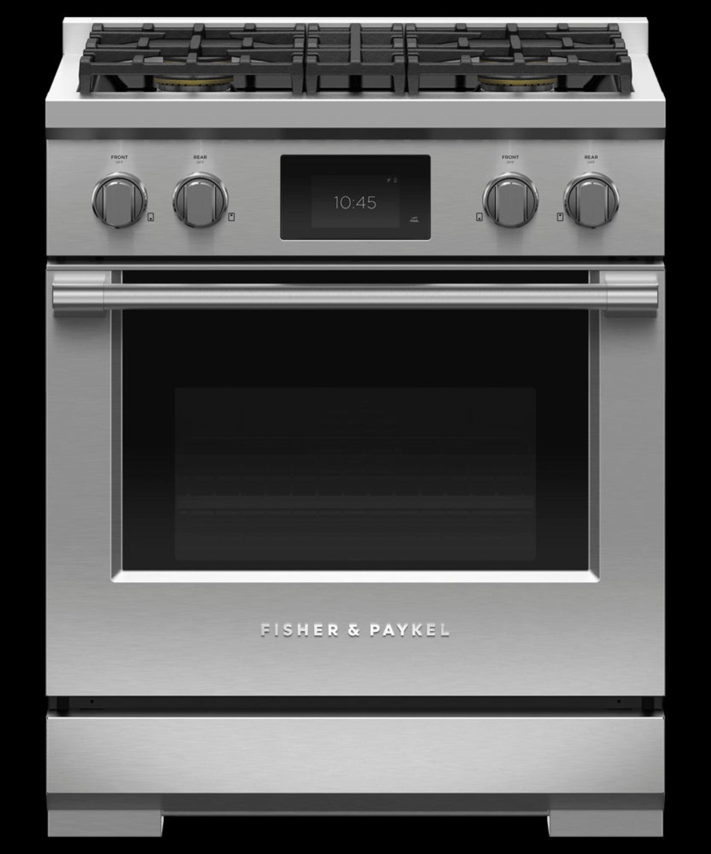 FISHER & PAYKEL RDV3304N Dual Fuel Range, 30", 4 Burners, Self-cleaning - RDV3304N-KT